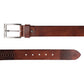 Alvaro Castagnino Men Brown Textured Leather Casual Belt