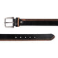 Alvaro Castagnino Men Black & Brown Textured Leather Casual Belt