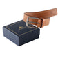 Alvaro Castagnino Men Tan Textured Leather Casual Belt