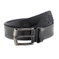 Alvaro Castagnino Men Black Textured Leather Casual Belt