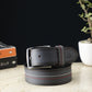 Alvaro Castagnino Men Grey Textured Leather Casual Belt