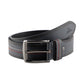 Alvaro Castagnino Men Grey Textured Leather Casual Belt