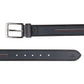 Alvaro Castagnino Men Grey Textured Leather Casual Belt