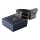 Alvaro Castagnino Men Grey Textured Leather Casual Belt
