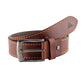 Alvaro Castagnino Men Brown Textured Leather Casual Belt