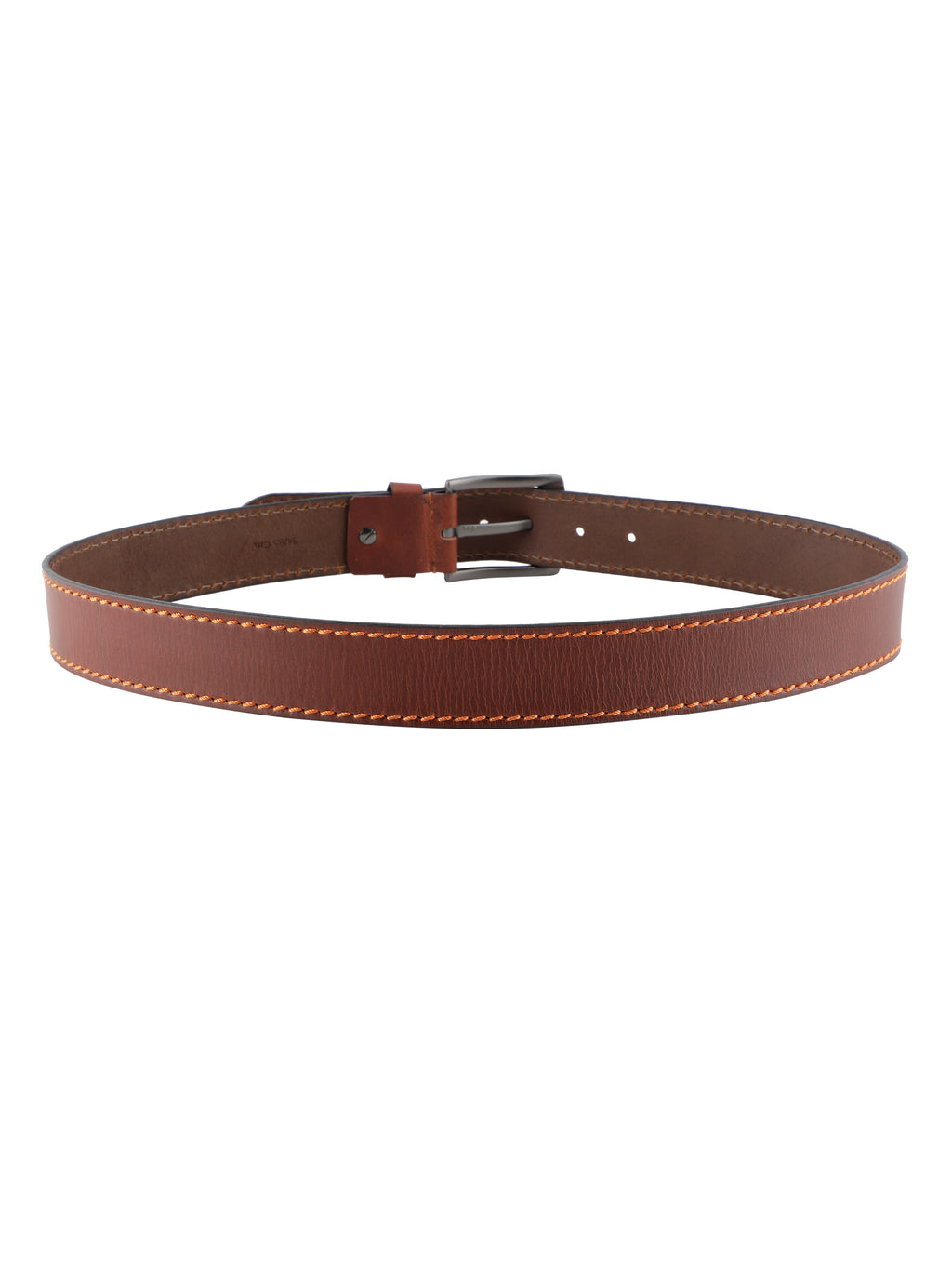 Alvaro Castagnino Men Brown Textured Leather Casual Belt