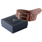 Alvaro Castagnino Men Brown Textured Leather Casual Belt