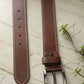 Alvaro Castagnino Men Brown Textured Leather Casual Belt
