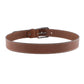 Alvaro Castagnino Men Brown Textured Leather Casual Belt