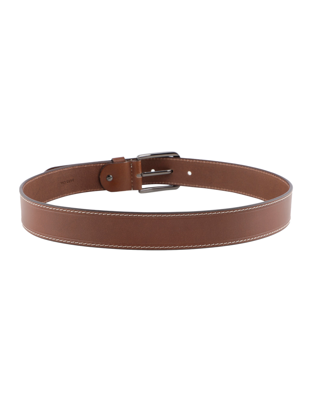 Alvaro Castagnino Men Brown Textured Leather Casual Belt