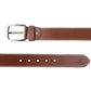 Alvaro Castagnino Men Brown Textured Leather Casual Belt