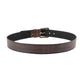 Alvaro Castagnino Men Coffee Brown Textured Leather Casual Belt