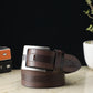 Alvaro Castagnino Men Brown Textured Leather Casual Belt