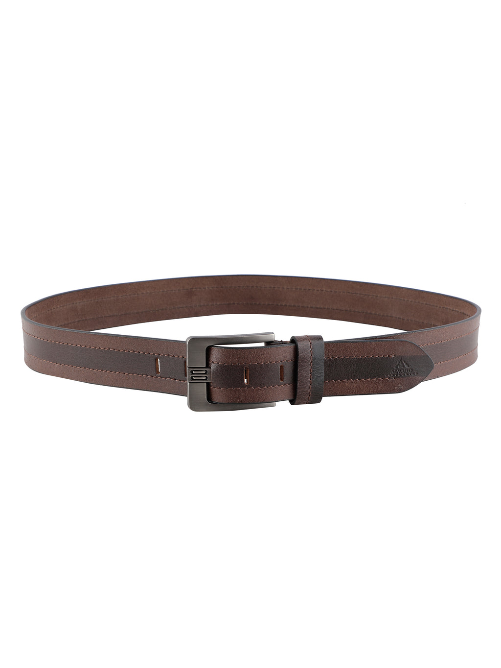 Alvaro Castagnino Men Brown Textured Leather Casual Belt