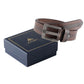 Alvaro Castagnino Men Brown Textured Leather Casual Belt