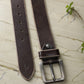 Alvaro Castagnino Men Brown Textured Leather Casual Belt