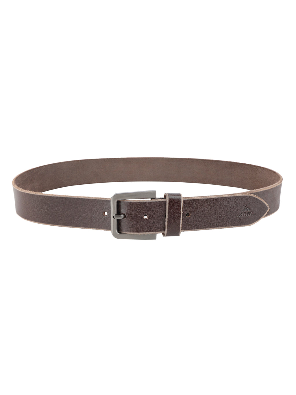 Alvaro Castagnino Men Brown Textured Leather Casual Belt