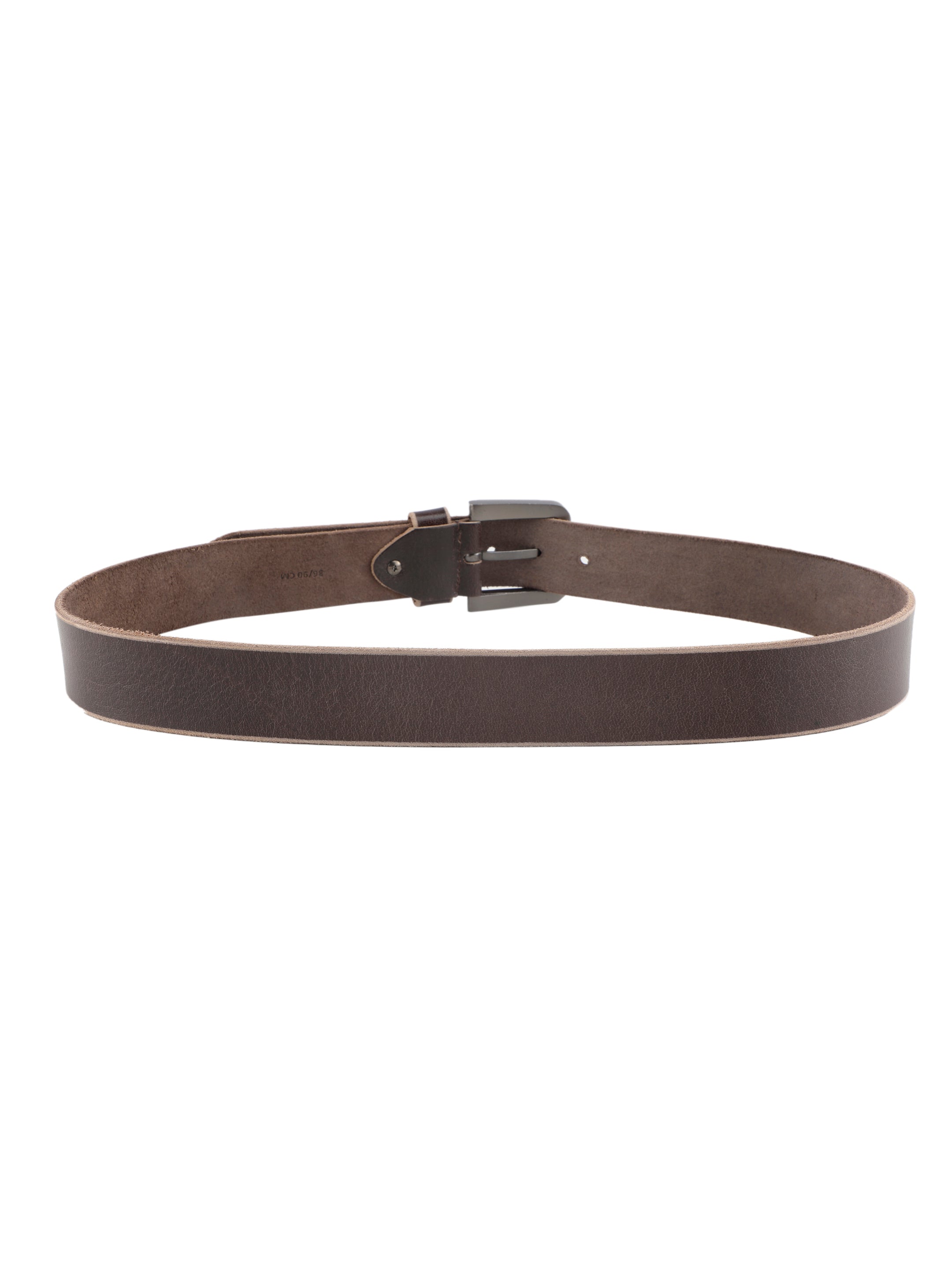 Brown Raw Edge Leather Belt