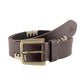 Alvaro Castagnino Men Brown Textured Leather Casual Belt