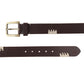 Alvaro Castagnino Men Brown Textured Leather Casual Belt