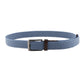 Alvaro Castagnino Men Blue & Brown Textured Leather Braided Belt