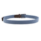 Alvaro Castagnino Men Blue & Brown Textured Leather Braided Belt