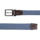 Alvaro Castagnino Men Blue & Brown Textured Leather Braided Belt
