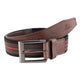 Alvaro Castagnino Men Brown & Multi Textured Leather Braided Belt