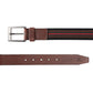 Alvaro Castagnino Men Brown & Multi Textured Leather Braided Belt
