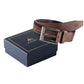 Alvaro Castagnino Men Brown & Multi Textured Leather Braided Belt