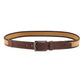 Alvaro Castagnino Men Brown & Beige Textured Leather Braided Belt
