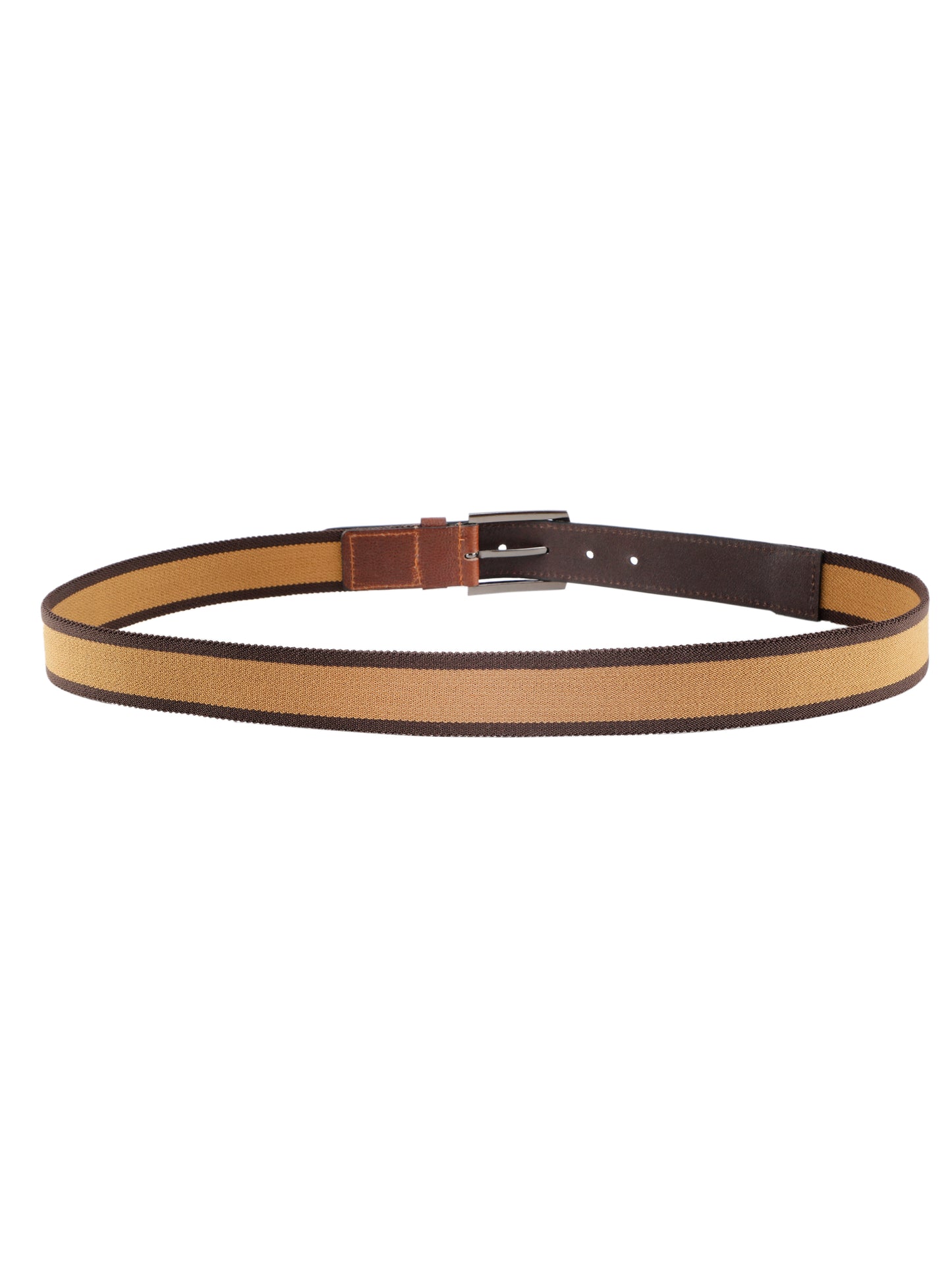 Alvaro Castagnino Men Brown & Beige Textured Leather Braided Belt