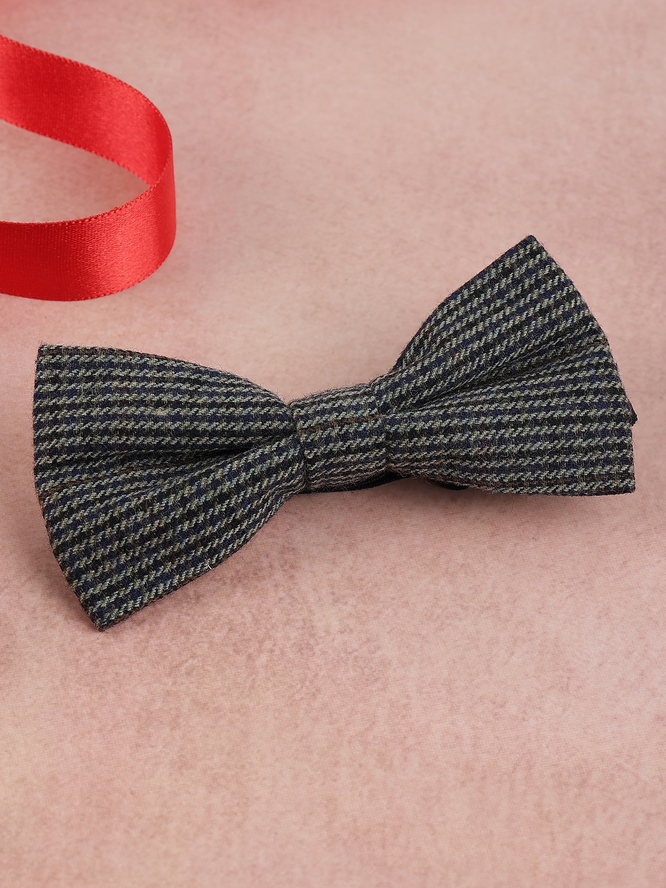 Micro-Checkered Cotton Bow Tie