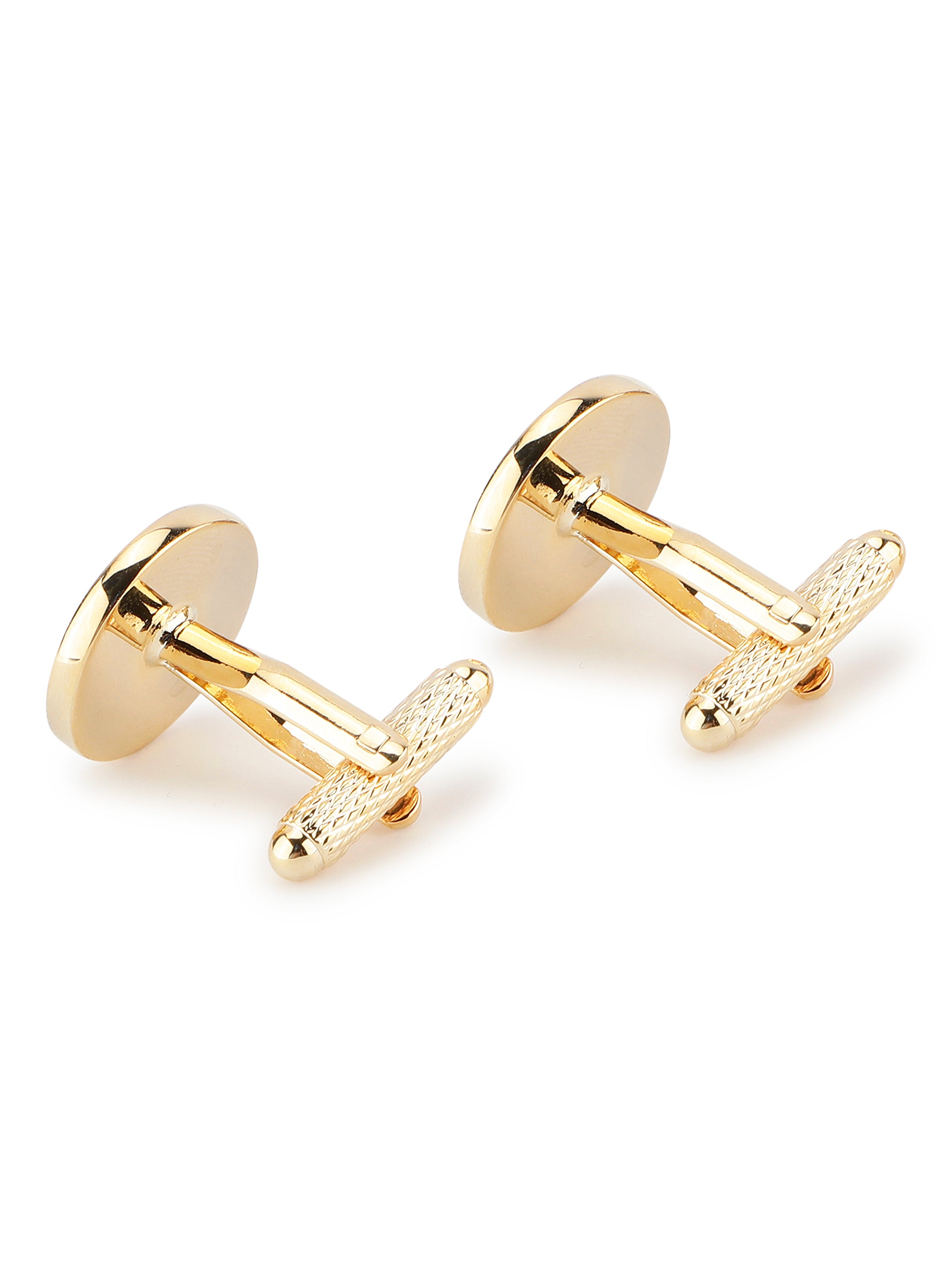 Alvaro Castagnino Gold & Maroon Coloured Cufflink for Men