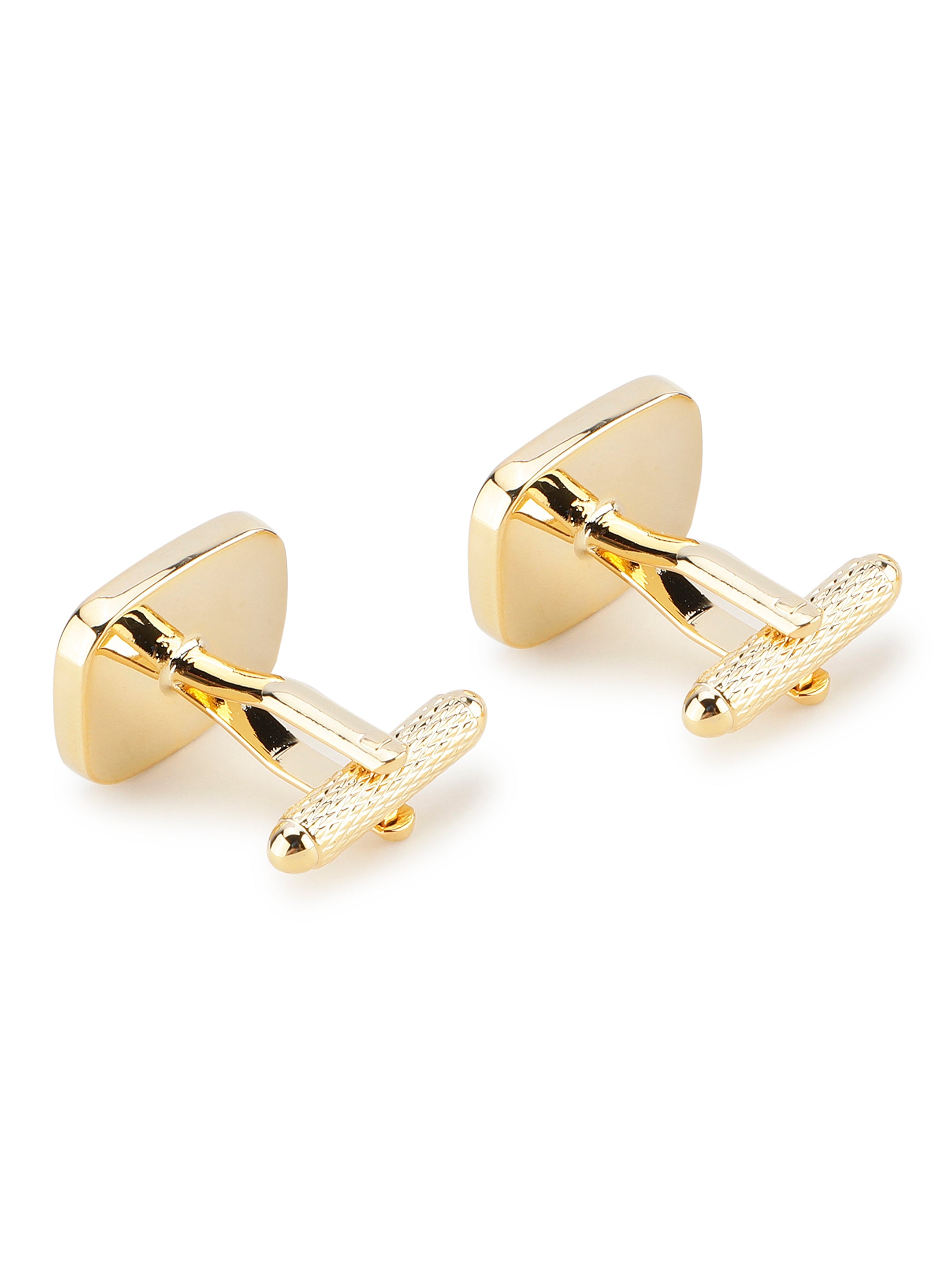 Alvaro Castagnino Black & Gold Coloured Cufflink for Men