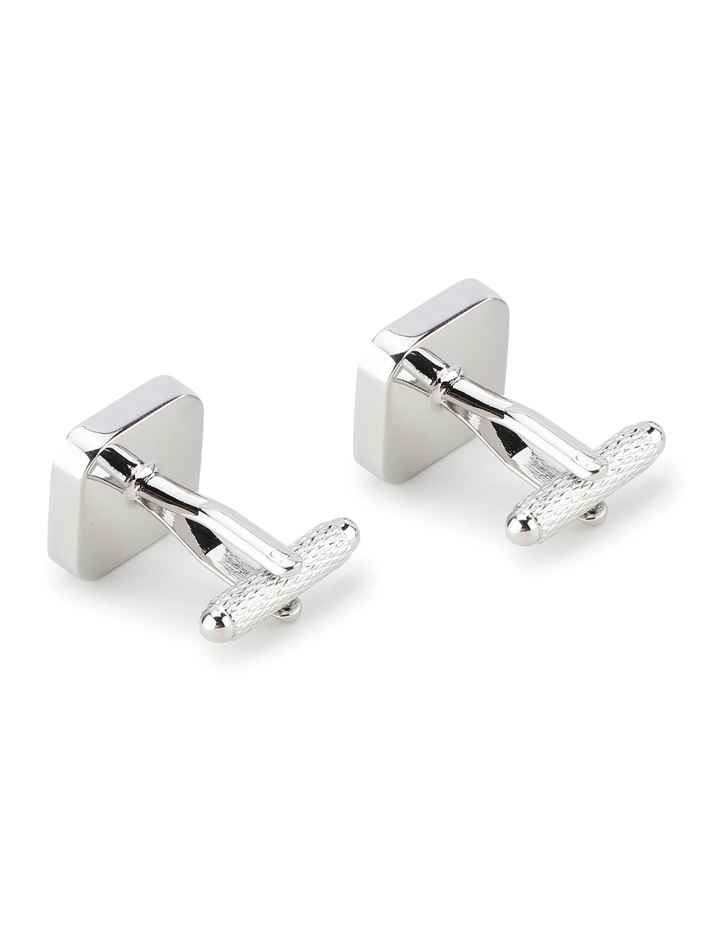 Alvaro Castagnino Black & Silver Coloured Cufflink for Men