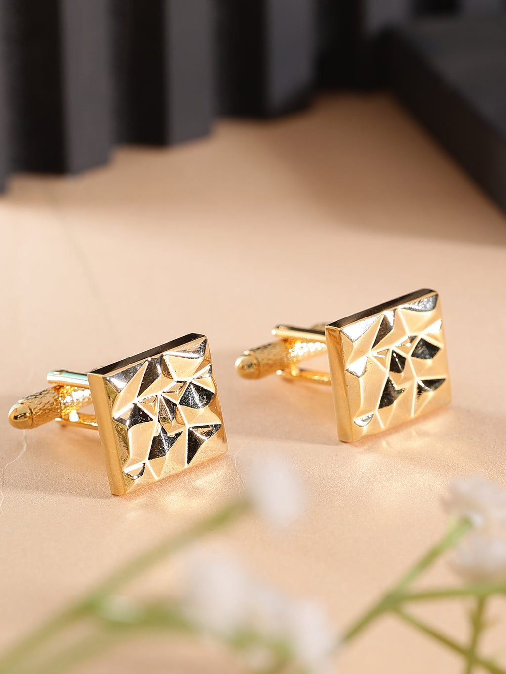 Alvaro Castagnino Gold Coloured Cufflink for Men