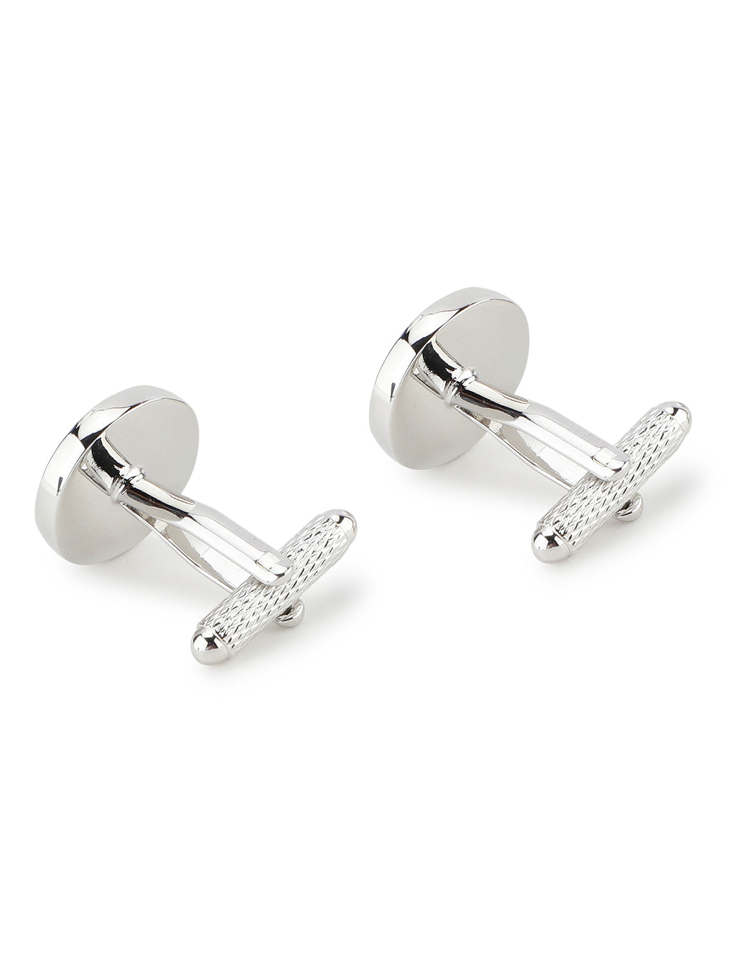 Alvaro Castagnino Black & Silver Coloured Cufflink for Men