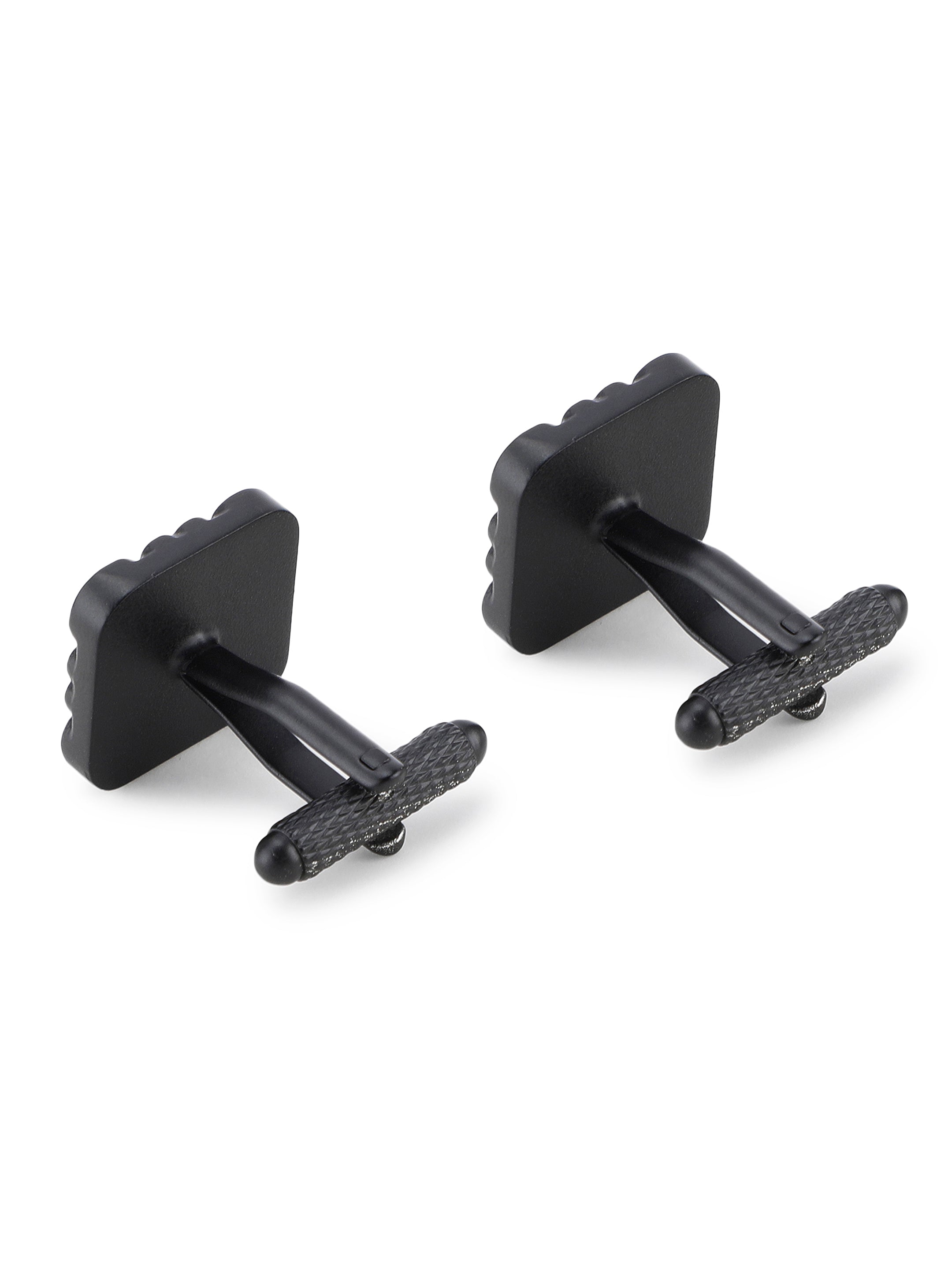 Black Heart Pattern Cufflink
