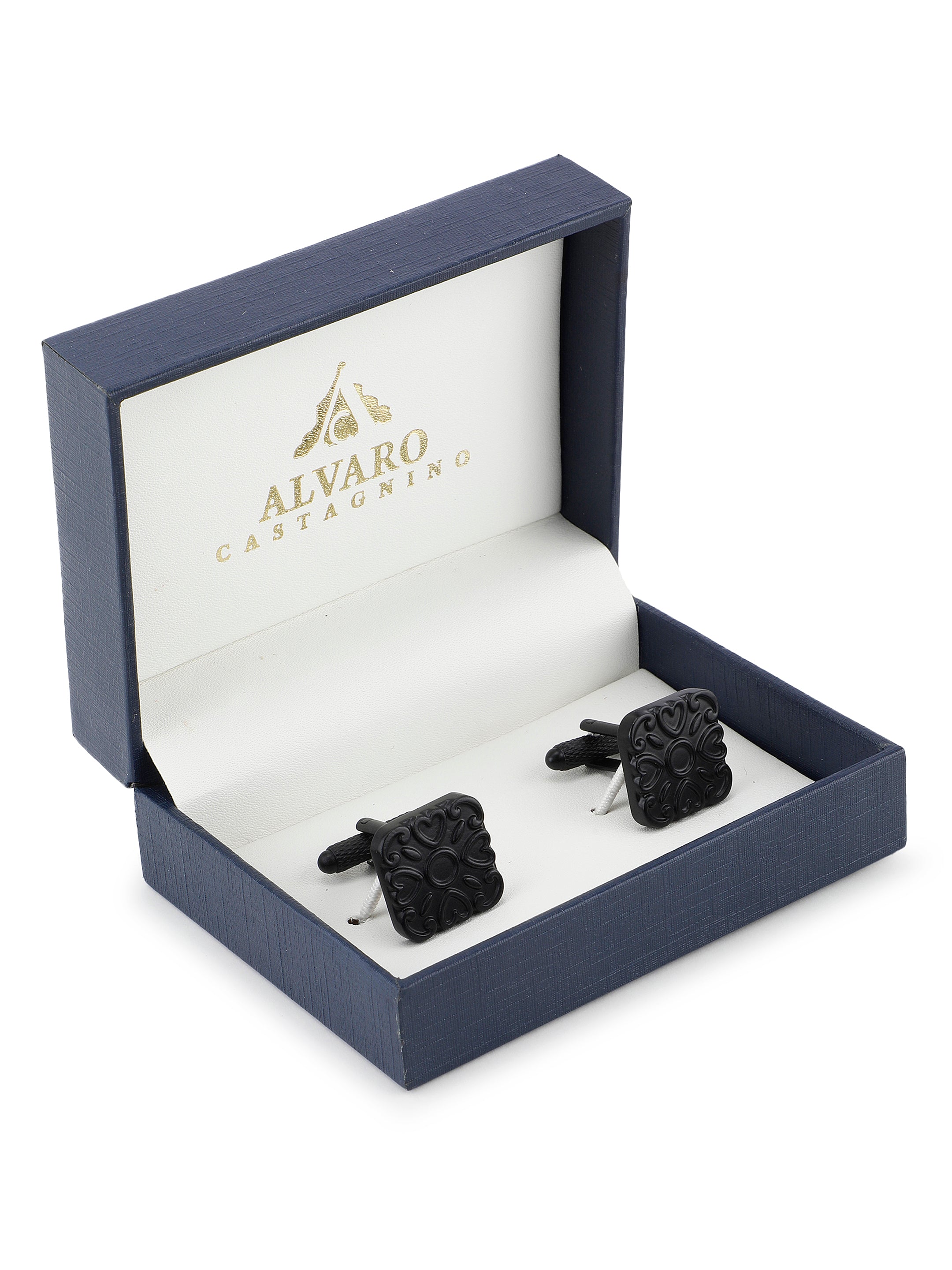 Black Heart Pattern Cufflink