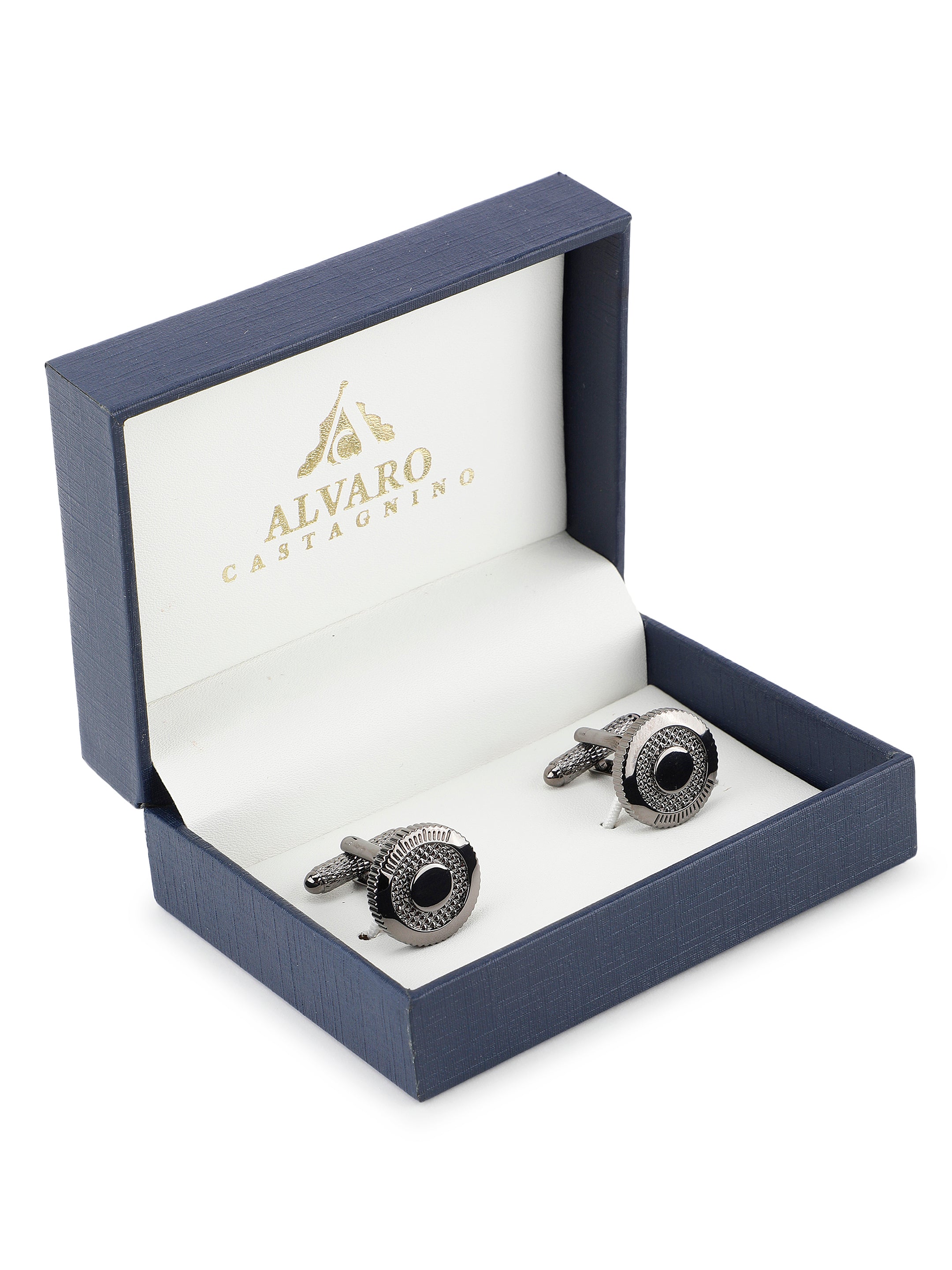 Alvaro Castagnino Silver Coloured Cufflink for Men