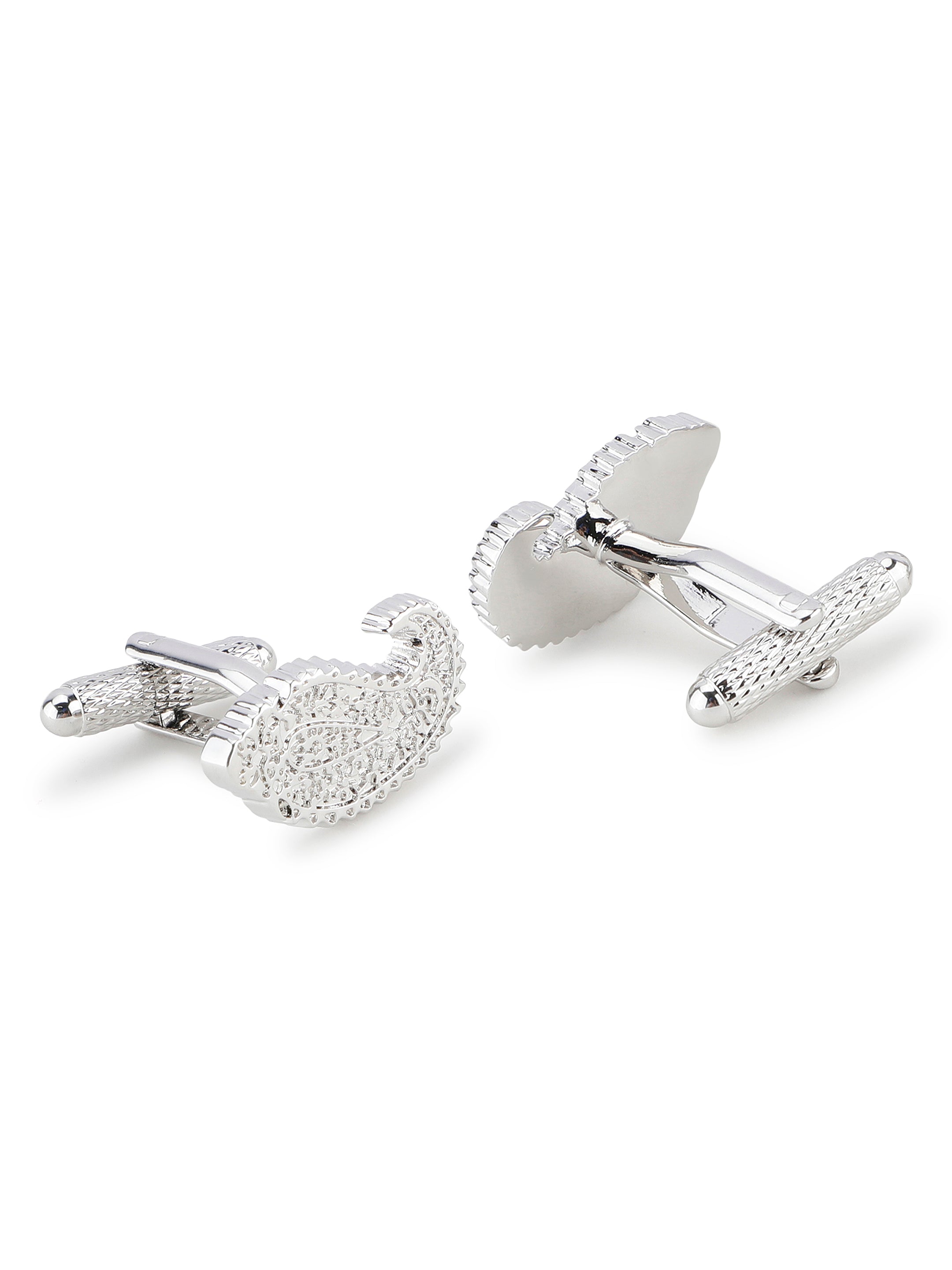 Silver Paisley Cufflink