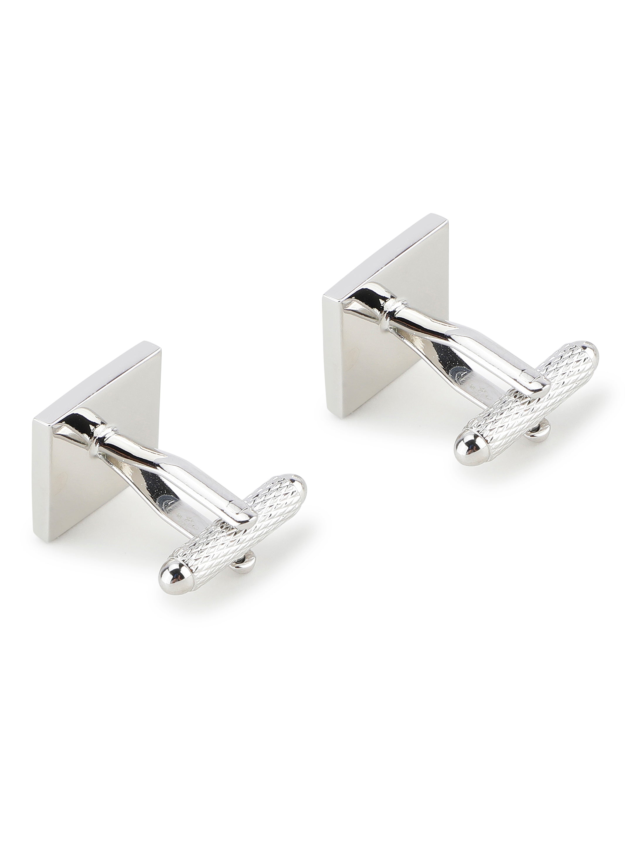 Square Engraved Designer Cufflink