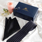 Alvaro Castagnino Men Blue & White Set Of 3 Accessory Gift Set