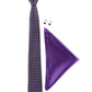 Alvaro Castagnino Men Purple & White Set Of 3 Accessory Gift Set