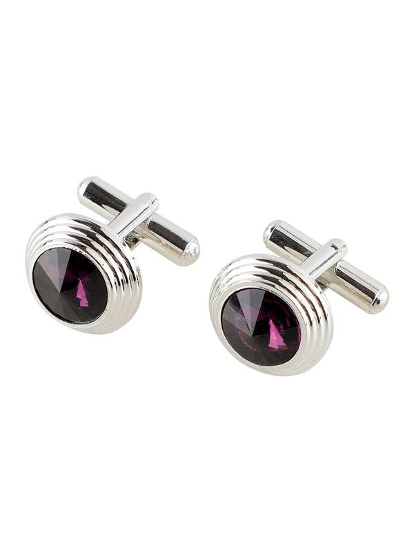 Alvaro Castagnino Men Purple & White Set Of 3 Accessory Gift Set