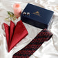 Alvaro Castagnino Men Black & Maroon Set Of 3 Accessory Gift Set