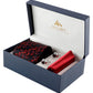 Alvaro Castagnino Men Black & Maroon Set Of 3 Accessory Gift Set