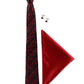 Alvaro Castagnino Men Black & Maroon Set Of 3 Accessory Gift Set