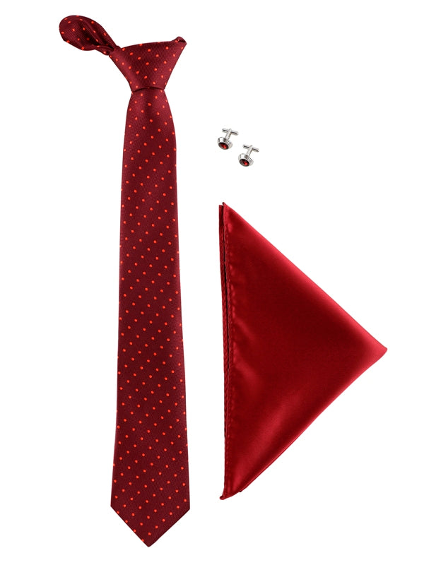 Alvaro Castagnino Men Maroon & Orange Set Of 3 Accessory Gift Set